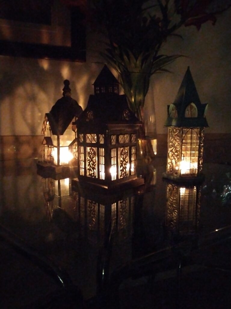 our lanterns, lit for Yule